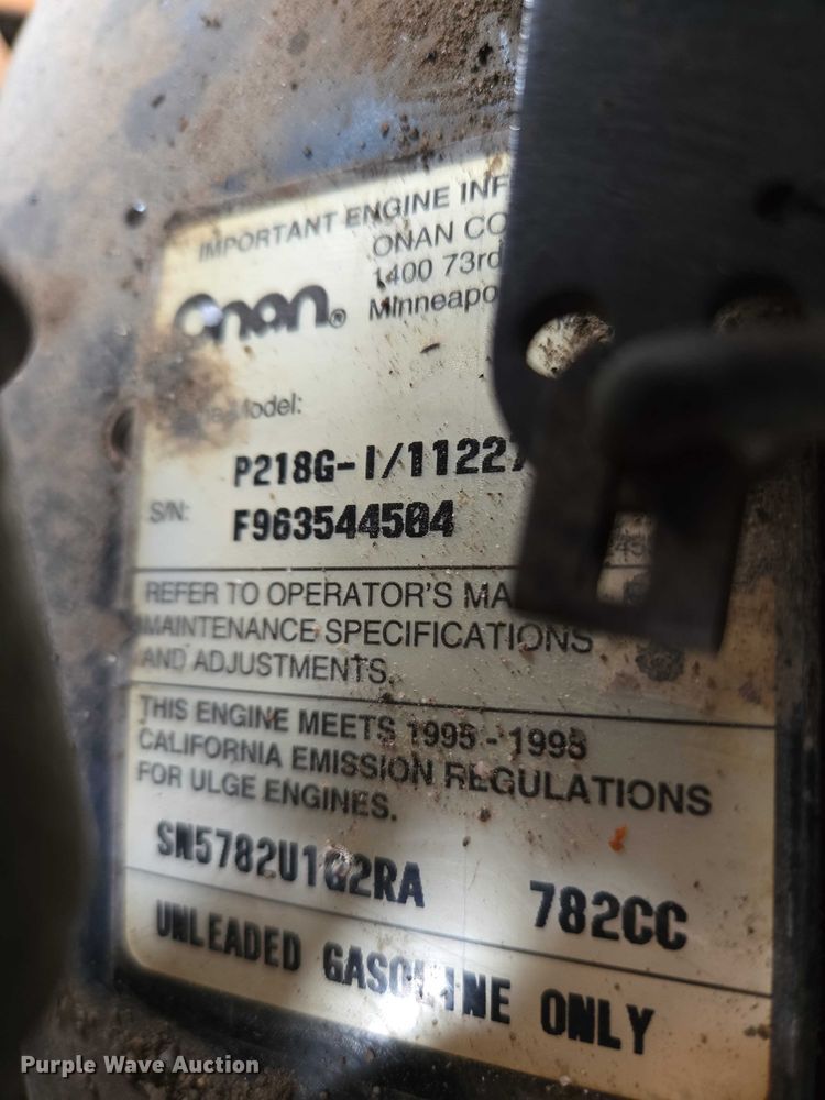 image for item EV5752 1987 Case 1818 skid steer loader