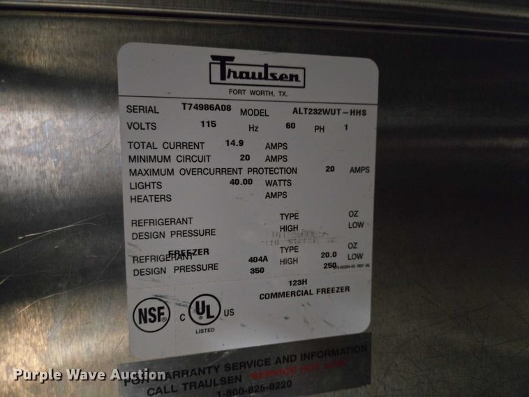 image for item EV5764 Traulsen ALT232WUT-HHS freezer