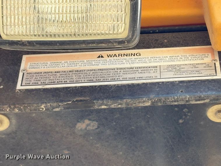 image for item EW1495 Caterpillar 416C backhoe