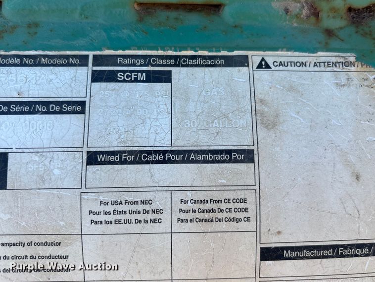 image for item FB3331 Speedaire 5F564A air compressor