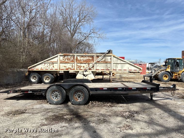 image for item FB3613 2015 Horse Creek Mfg. tilt deck equipment trailer