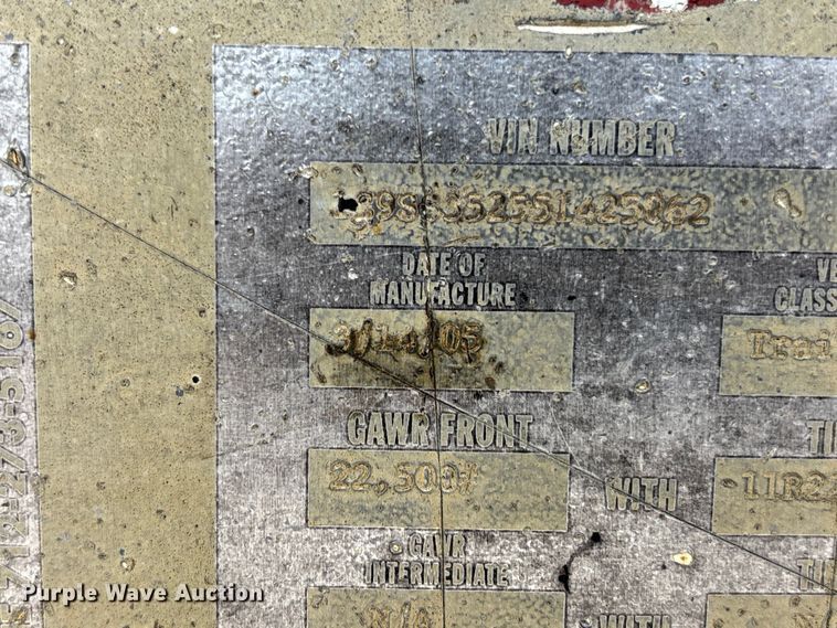 image for item FB3616 2005 Corn Belt Mfg. bottom dump trailer