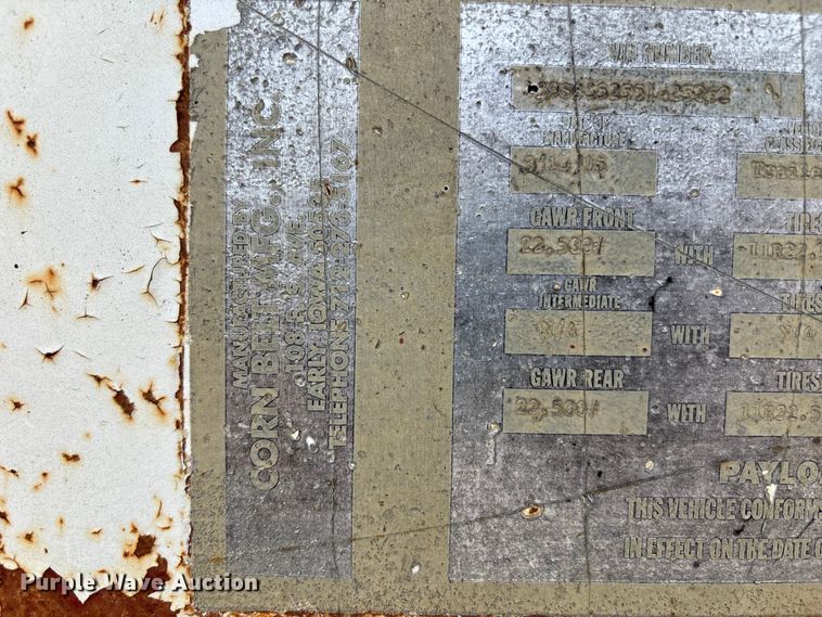 image for item FB3616 2005 Corn Belt Mfg. bottom dump trailer