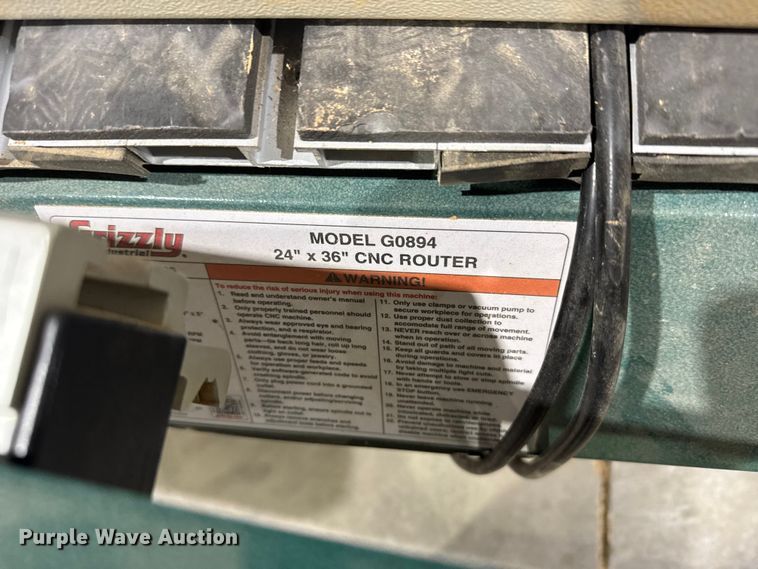 image for item FB7118 Grizzly G0894 CNC router