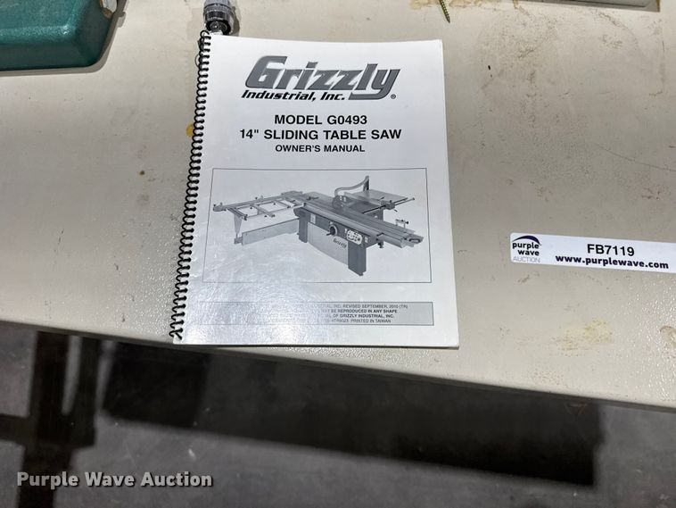image for item FB7119 Grizzly G0493 sliding table saw