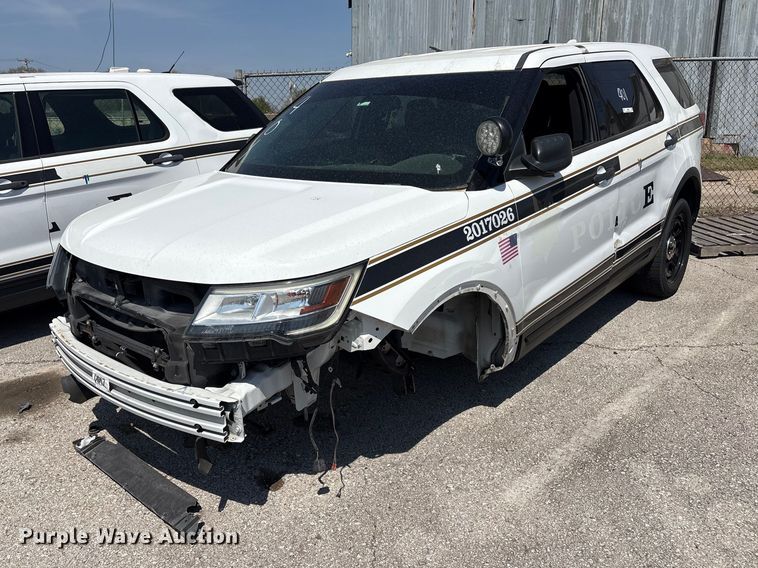 image for item FB8653 2017 Ford Explorer Police Interceptor SUV