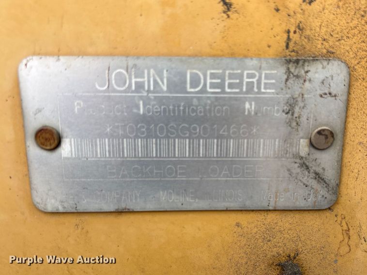 image for item FB8657 2001 John Deere 310SG backhoe
