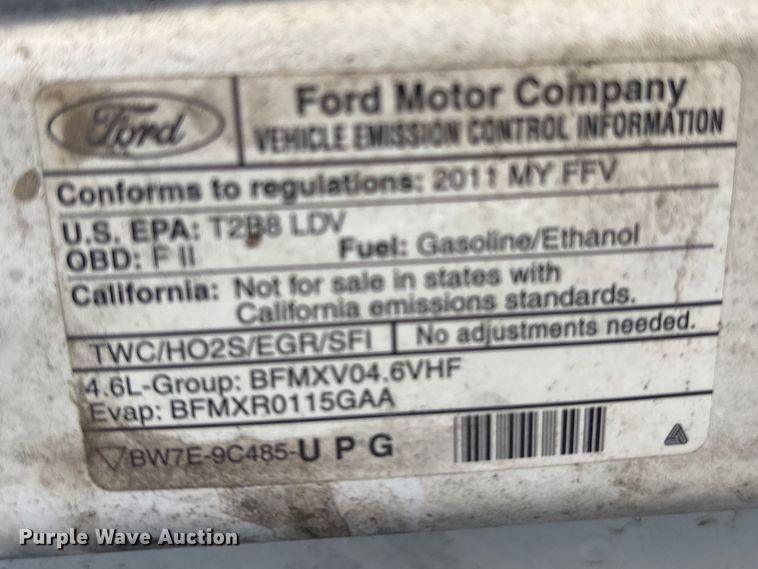 image for item FB8661 2011 Ford Crown Victoria Police Interceptor 