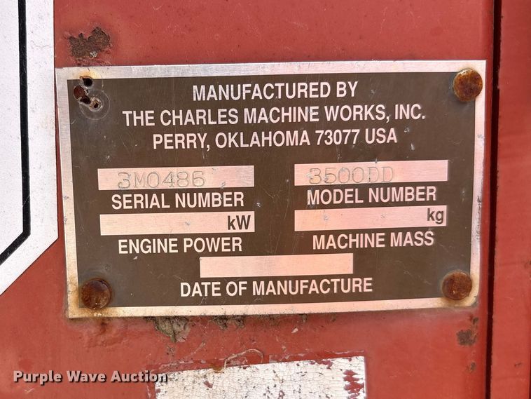 image for item FB8666 1995 Ditch Witch 3500 trencher