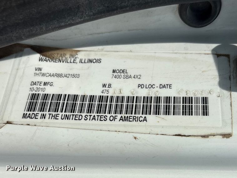 image for item FB8676 2011 International WorkStar 7400 utility / service truck