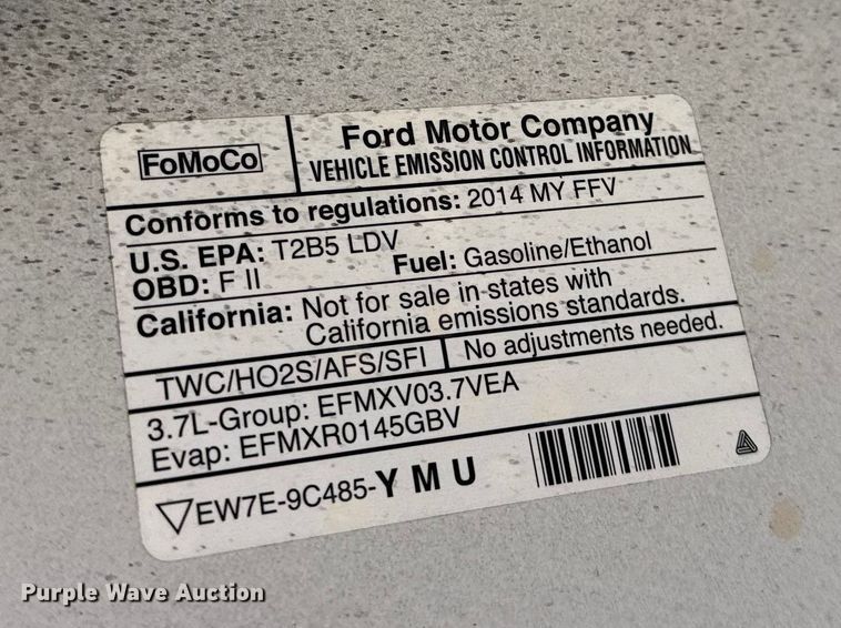 image for item FB8677 2014 Ford Taurus Police Interceptor 