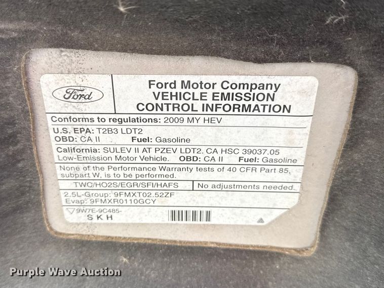 image for item FB8684 2009 Ford Escape SUV