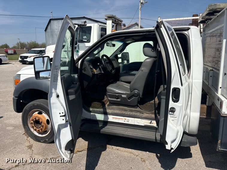 image for item FB8685 2012 Ford F450 Super Duty Ext. Cab flatbed truck