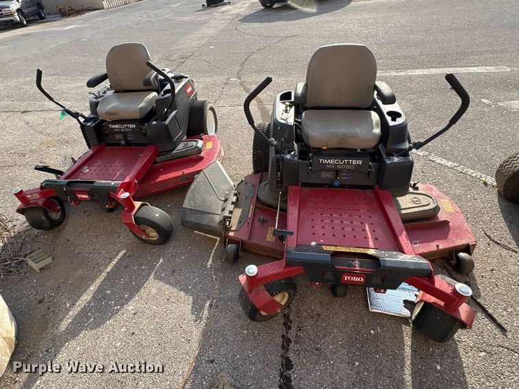 image for item FB8687 (2) 2017 Toro Time Cutter MX6050 ZTR lawn mowers