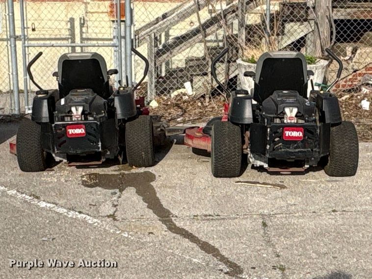 image for item FB8687 (2) 2017 Toro Time Cutter MX6050 ZTR lawn mowers