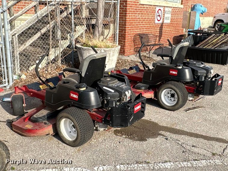 image for item FB8687 (2) 2017 Toro Time Cutter MX6050 ZTR lawn mowers