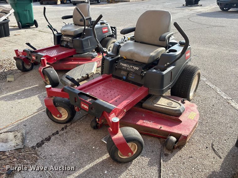 image for item FB8687 (2) 2017 Toro Time Cutter MX6050 ZTR lawn mowers