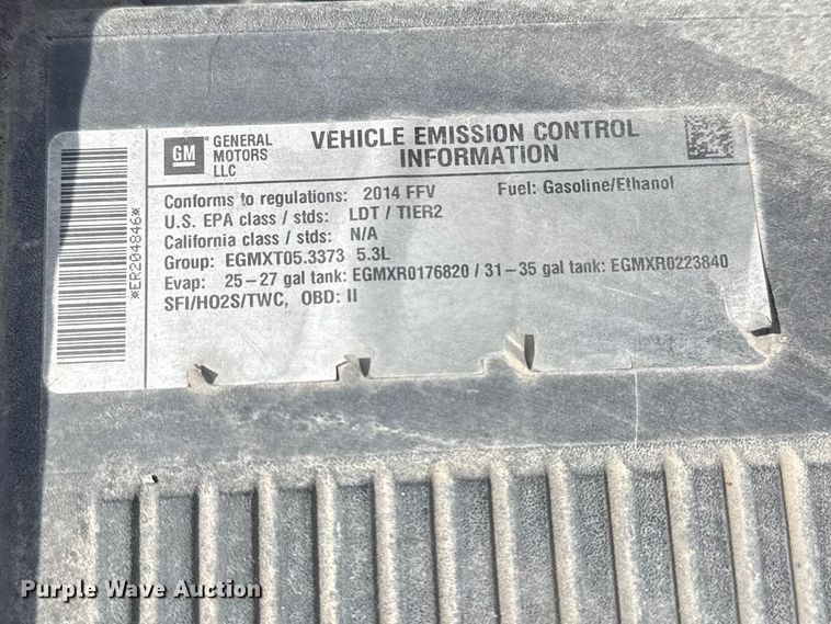 image for item FB8700 2014 Chevrolet Tahoe SUV