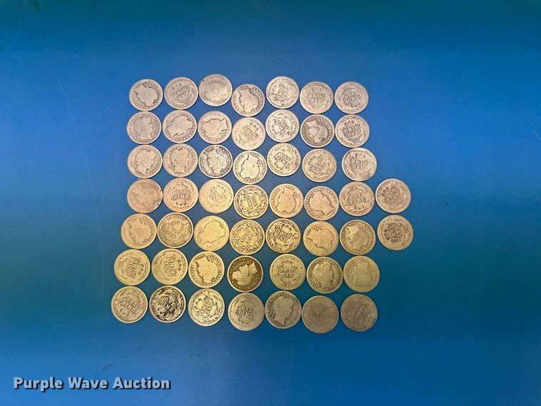 image for item FB8721 Approximately 50 Barber coins