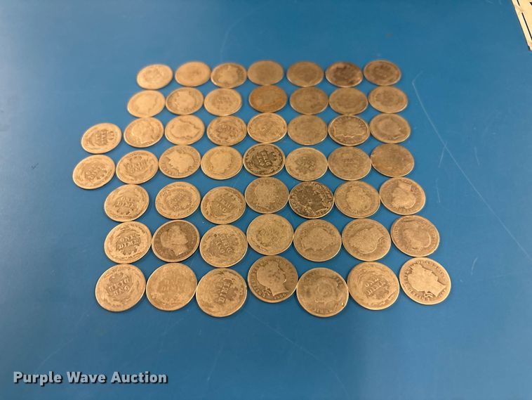 image for item FB8721 Approximately 50 Barber coins