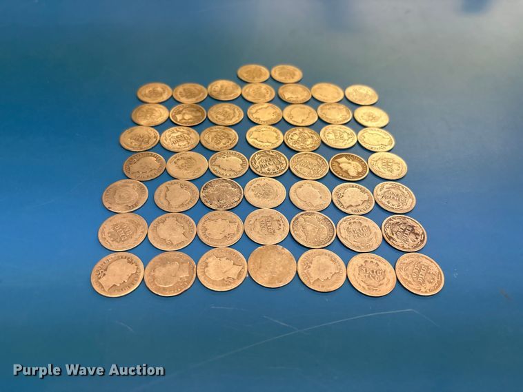 image for item FB8721 Approximately 50 Barber coins