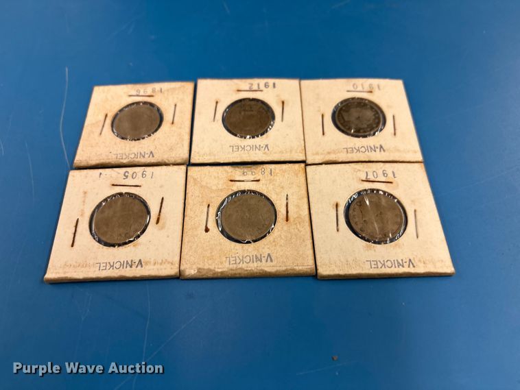 image for item FB8724 (6) Liberty Head V nickels