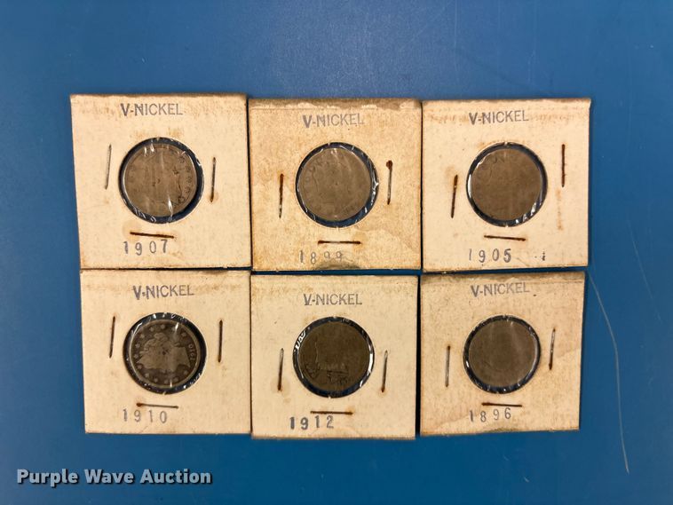 image for item FB8724 (6) Liberty Head V nickels