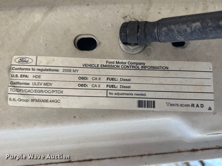 image for item FB8726 2008 Ford F250 Super Duty Ext. Cab pickup truck