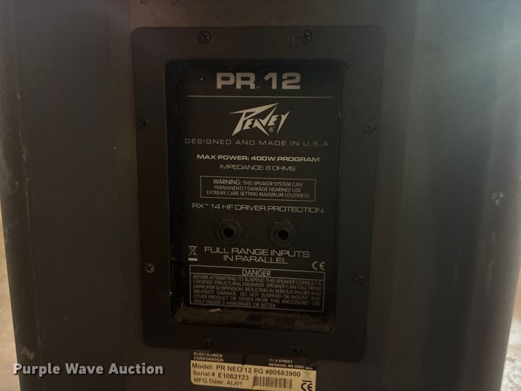 image for item FB8727 Peavy PR12 speaker