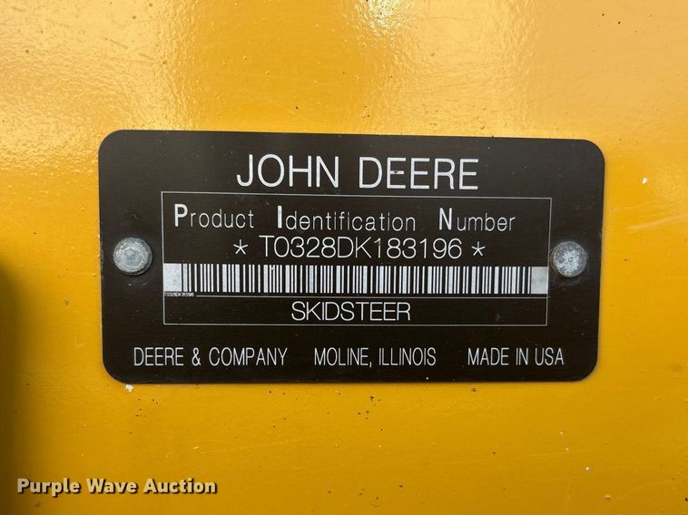 image for item FC4518 2010 John Deere 328D skid steer loader