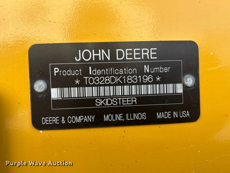 image for item FC4518 2010 John Deere 328D skid steer loader