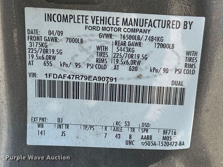 image for item FC5159 2009 Ford F450 XL Super Duty dump truck