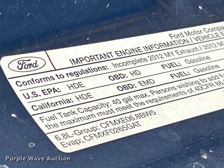 image for item FC5222 2012 Ford F450 XL Super Duty dump truck