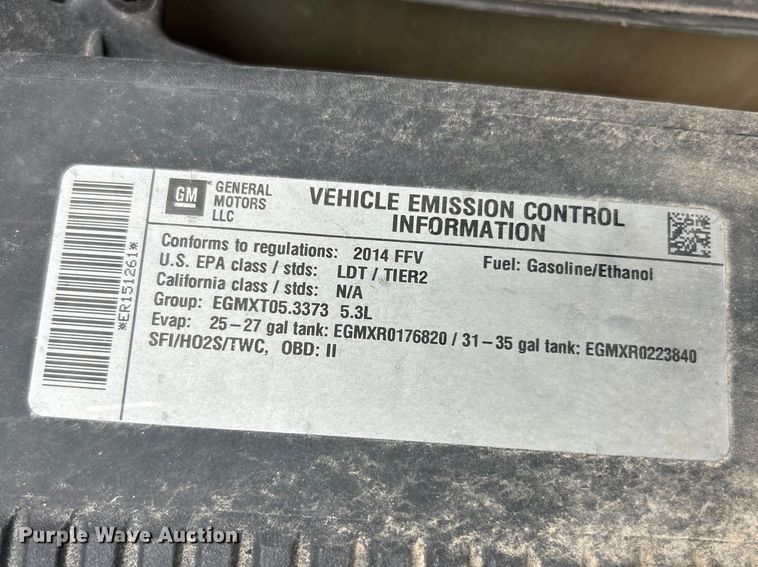 image for item FC5233 2014 Chevrolet Tahoe Police SUV