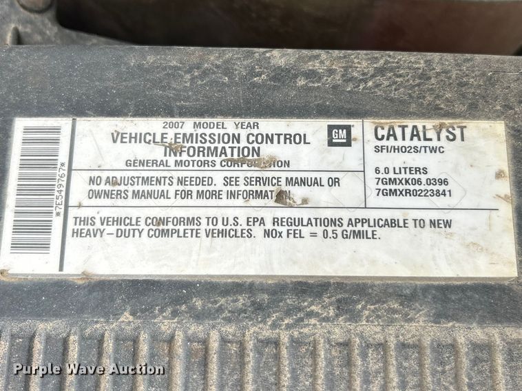 image for item FC5234 2007 Chevrolet Silverado 2500HD pickup truck