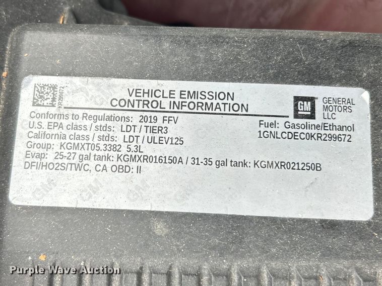 image for item FC5237 2016 Chevrolet Tahoe Police  SUV