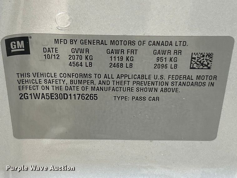 image for item FC5239 2013 Chevrolet Impala 