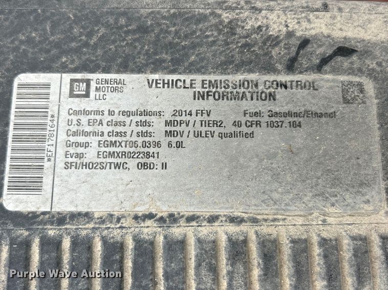 image for item FC5240 2014 Chevrolet Silverado 2500HD pickup truck