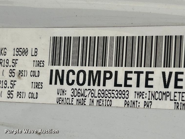 image for item FC5250 2009 Dodge Ram 5500  utility / service truck