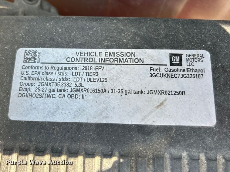 image for item FC5251 2018 Chevrolet Silverado 1500 Crew Cab pickup truck