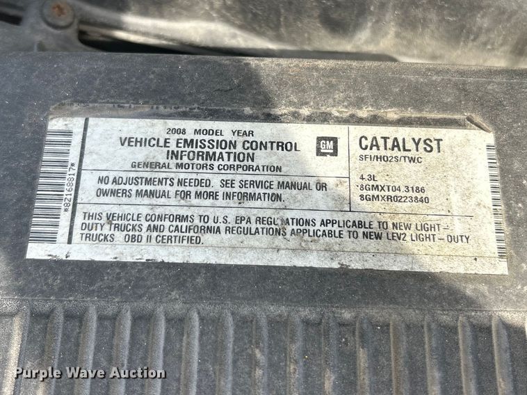 image for item FC5262 2008 Chevrolet Silverado 1500 pickup truck