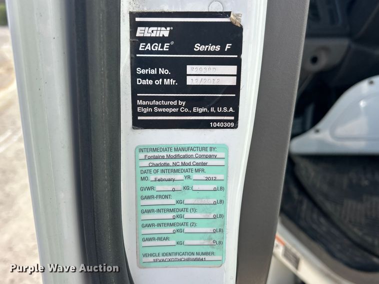 image for item FC5264 2012 Freightliner M2 street sweeper truck