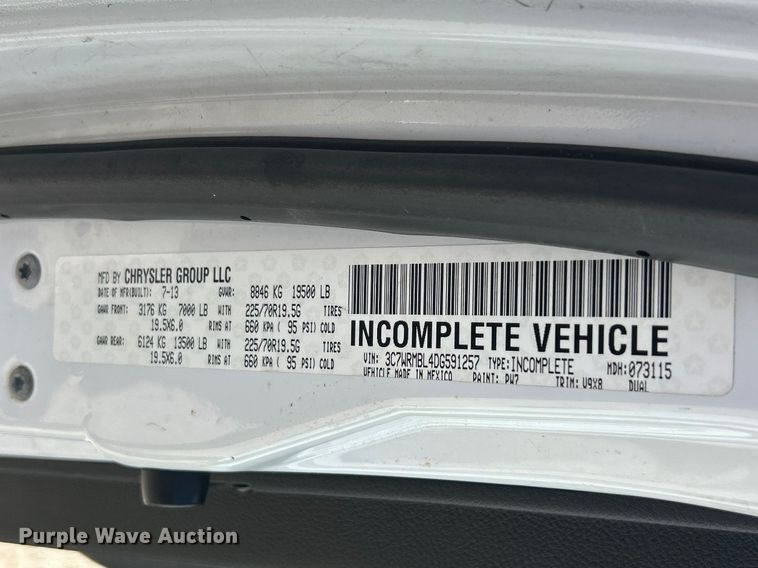 image for item FC5265 2013 RAM 5500  bucket truck