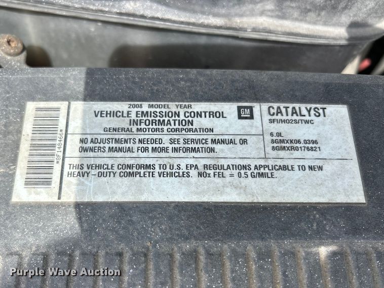 image for item FC5269 2008 Chevrolet Silverado 2500HD Crew Cab pickup truck
