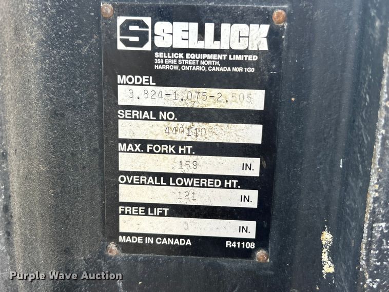 image for item FC5271 Sellick SD-80 forklift