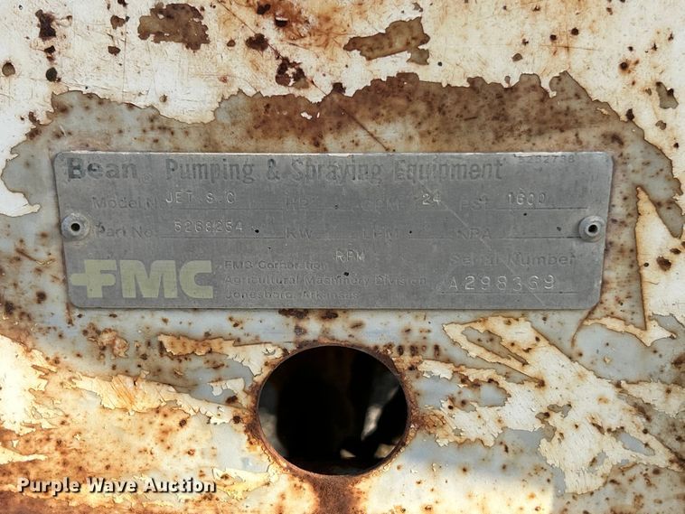 image for item FC5303 FMC JET S.C sprayer trailer