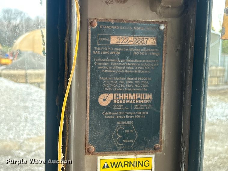 image for item FC5316 1995 Champion 720A motor grader