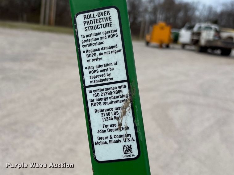 image for item FC5526 2019 John Deere Z960M ZTR lawn mower