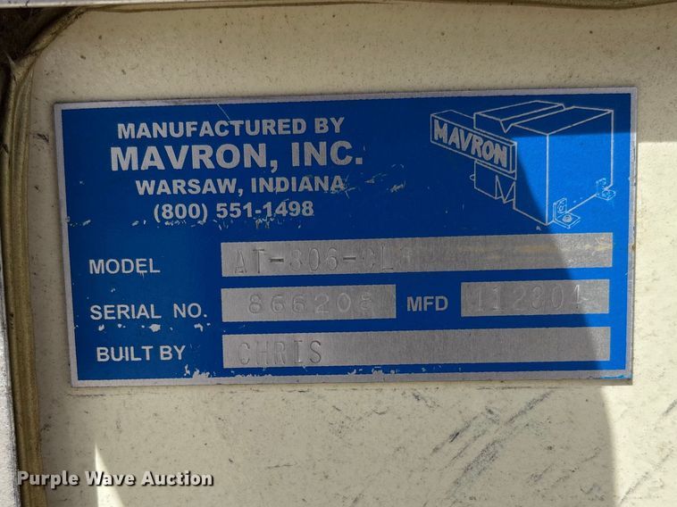 image for item FC5532 2005 Mavron AT-806-CL8 animal control bed insert