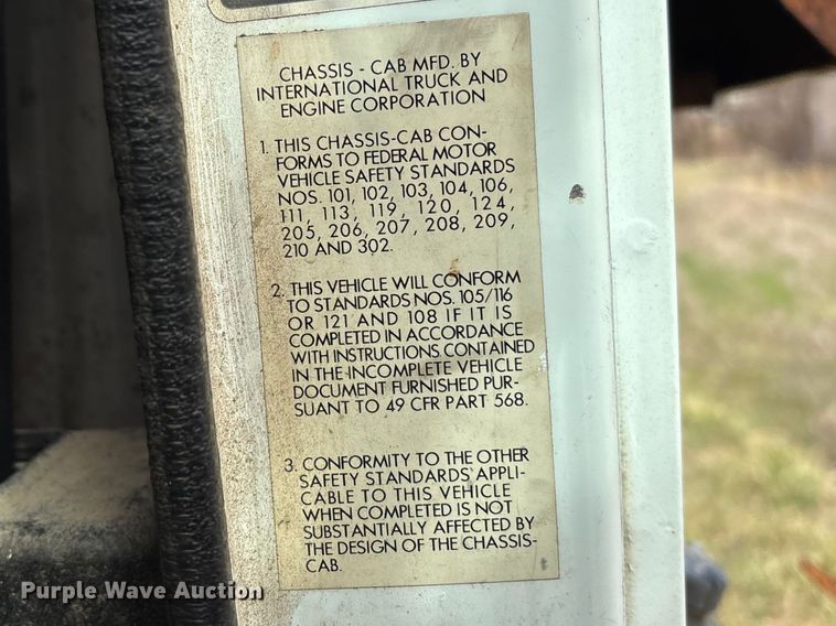 image for item FC5538 2002 International 4700 dump truck